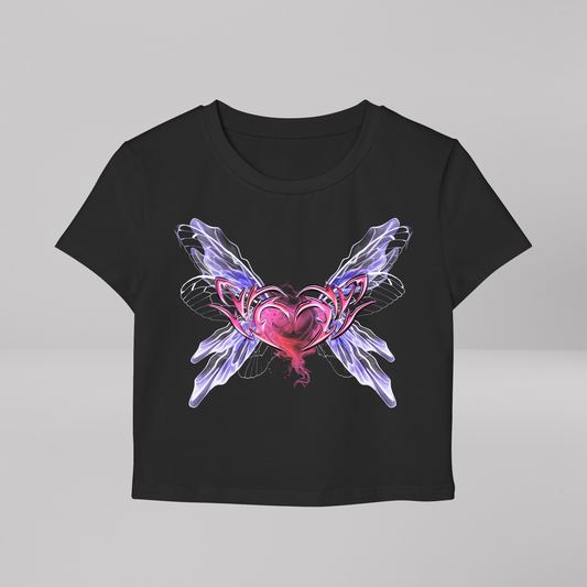 Butterfly Heart Crop Top