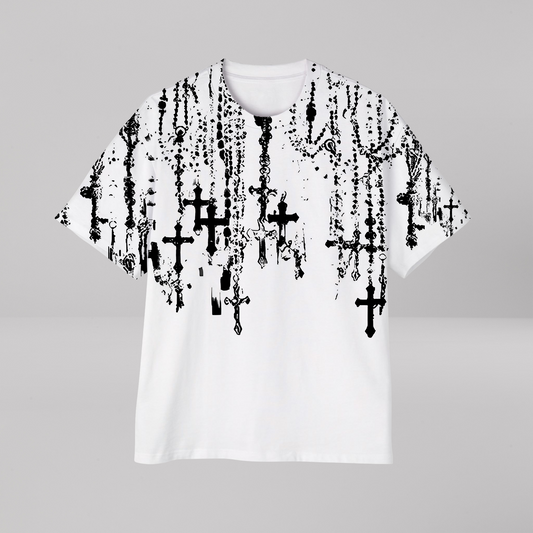 Crucifix Oversized T-Shirt